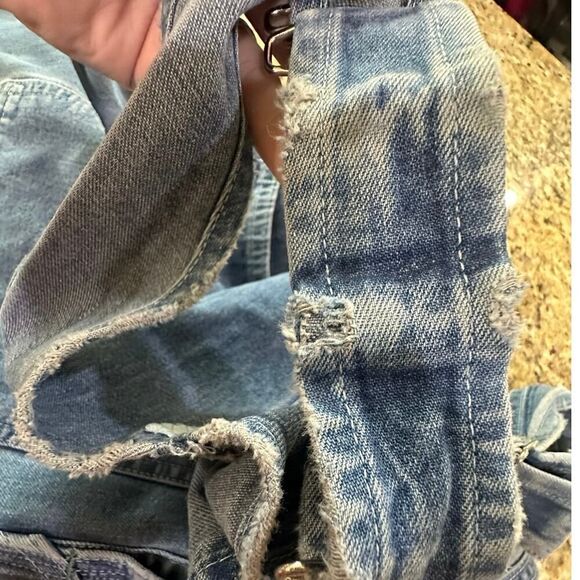 Vintage OshKosh B'Gosh Bib Overalls Denim Men’s 40x32 USA Vestbak Union Made - Picture 6 of 16